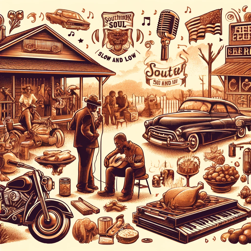 Sepia street-corner musicians — the lineage